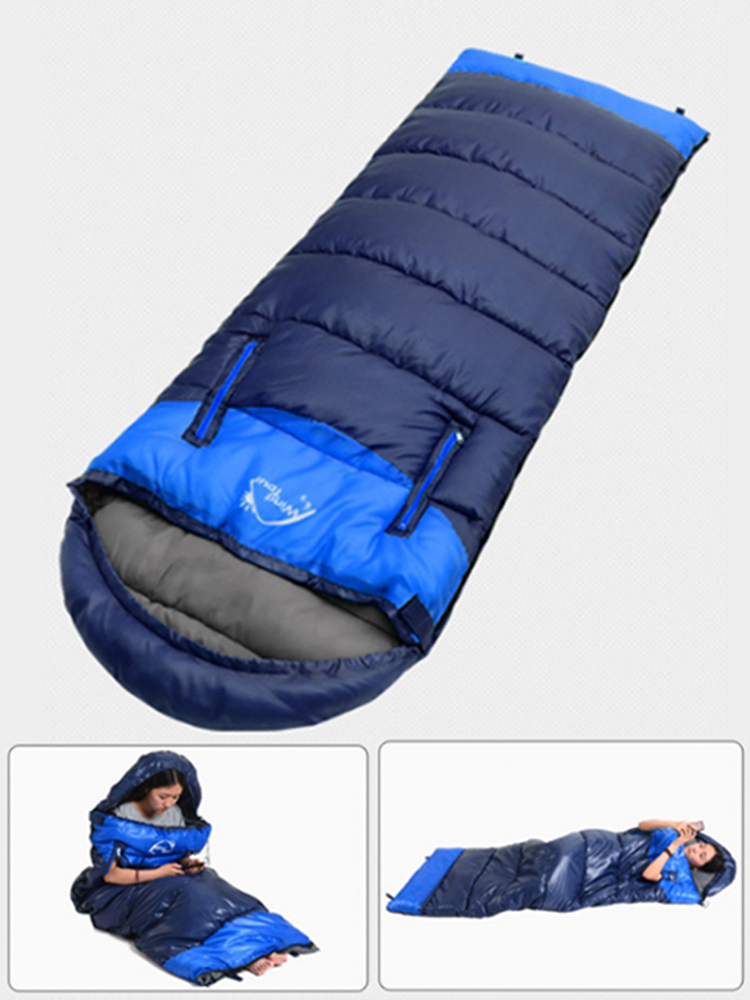 Waterproof Travel Zipper Sleeping Bags Outdoor Windproof Couple Envelope Backpacking Camping Bag for Outdoor Traveling Hiking