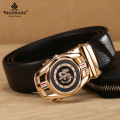 ManBang New Fashion Men Belt Cowskin leather business automatic buckle belt Cowhide for Jeans Men Design High quatity