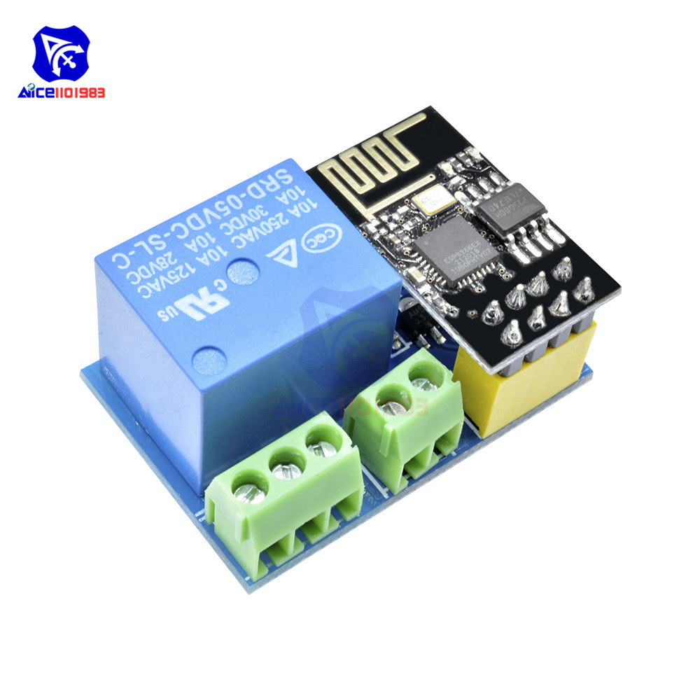 diymore DC 5V 1 Channel ESP8266 ESP-01 WiFi Wireless Relay Module for Arduino UNO R3 Mega2560 Nano Raspberry Pi Smart Home