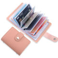 Women's 26 Cards Bag Slim PU Leather ID Credit Card Holder Pocket Case Purse Wallet Business