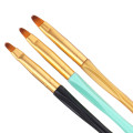 3pcs Nail Brushes Drawing Kit Flower Line French Design Manicure Tool Nail Art Liner Painting Pen 3D Tips Acrylic UV Gel Brushes