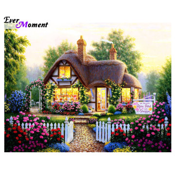 diamond Painting landscape Cross Stitch Kit European villa Diamonds Embroidery Painting Diamond Mosaic Home Decoration ASF051