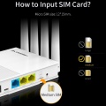 COMFAST E3 4G LTE 2.4GHz WiFi Router 4 Antennas SIM Card WAN LAN Wireless Coverage Network Extender US Plug