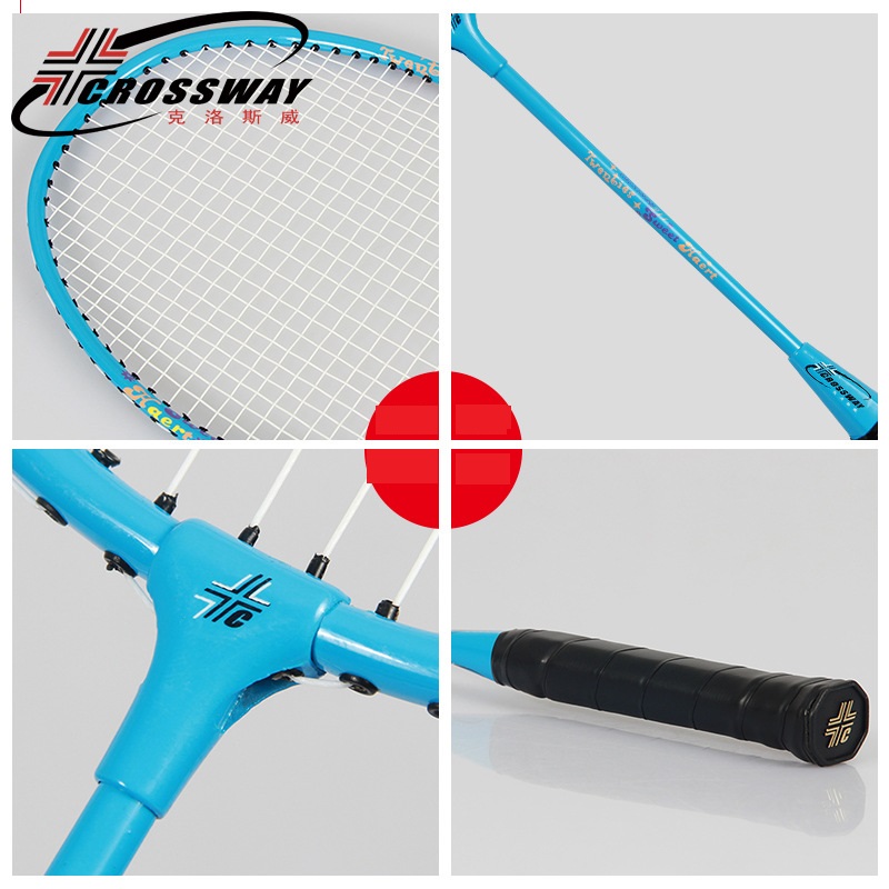 2pcs Professional Badminton Rackets Set for children Ultra light Double Badminton Racquet Titanium Alloy Lightest Home Fitness