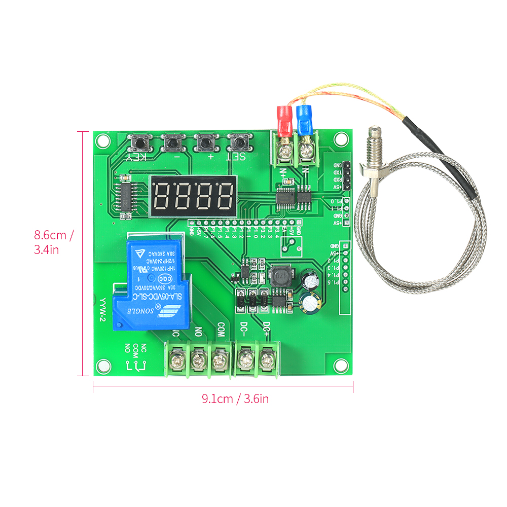 Temperature Controller Module 0~1000 degrees temperature instruments Temp Control Switch Board thermostat + K-type Sensor Probe