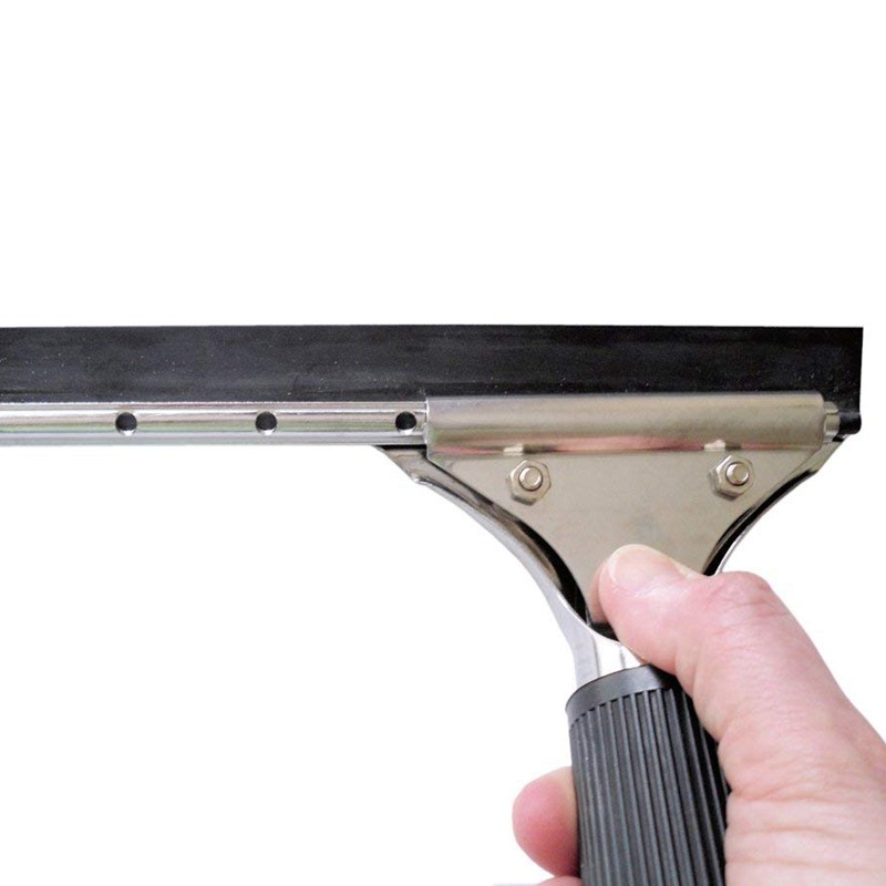 Silver stainless steel glass cleaning scraper wiper - 45cm