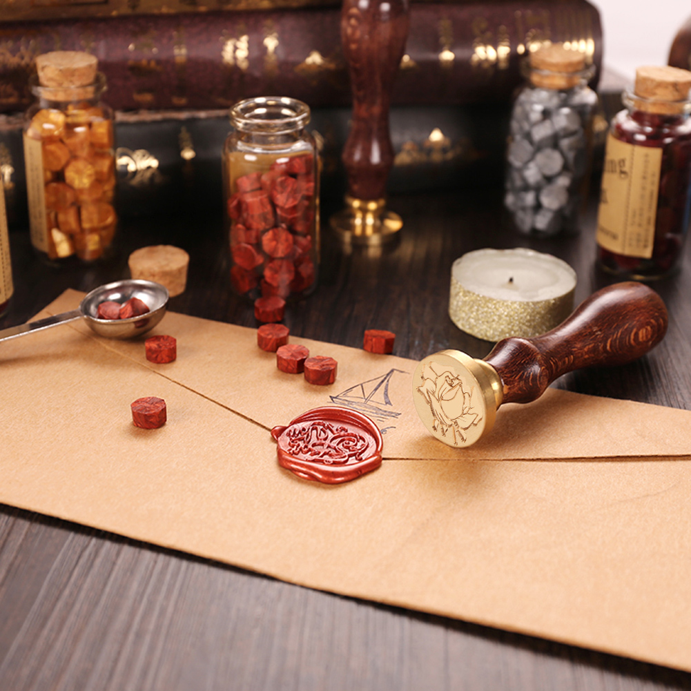 Retro Fire Painting Sealing Wax Pills Grain Wax Seal Beads vintage sealing wax tablet pill beads granule/grain/strip sticks