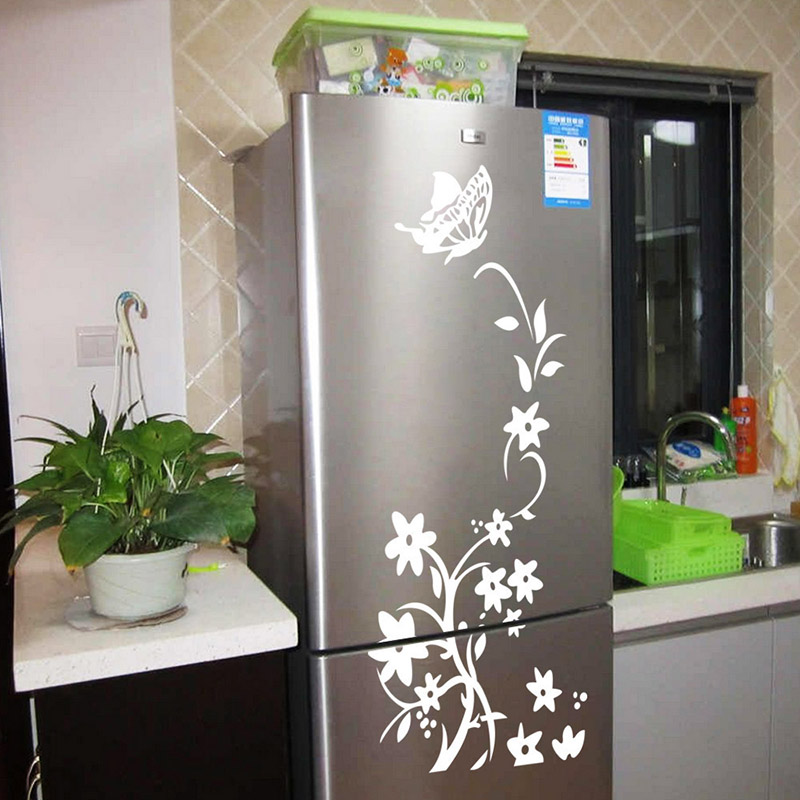 Creative Butterfly Refrigerator Sticker Home Decoration Kitchen Mural DIY Wall Stickers Party Sticker Kids Room Wallpaper