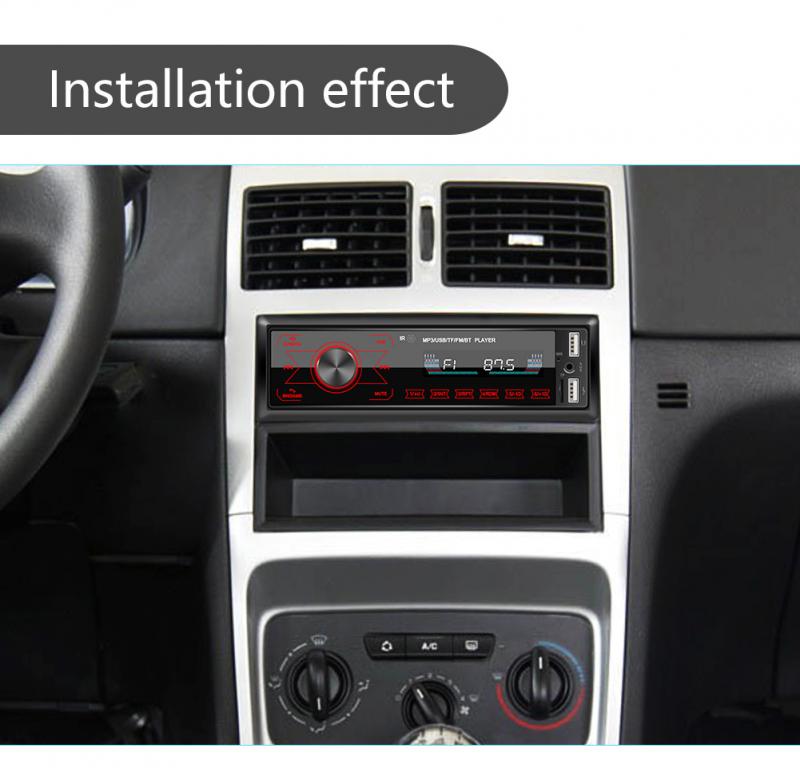 Car Bluetooth MP3 Player Single 1 DIN Car Stereo MP3 Player In Dash Bluetooth AUX-in Radio Head Unit Car Accessories
