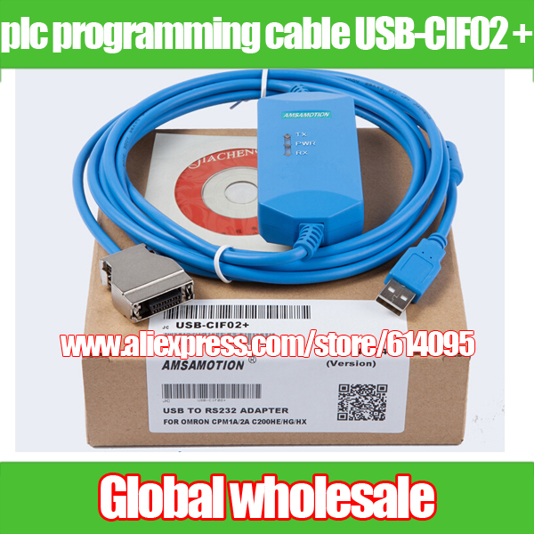 plc programming cable USB-CIF02 + for Omron / PLC download data CPM1A / CPM2A / CQM1 / C200HS / C200HE Electronic Data Systems