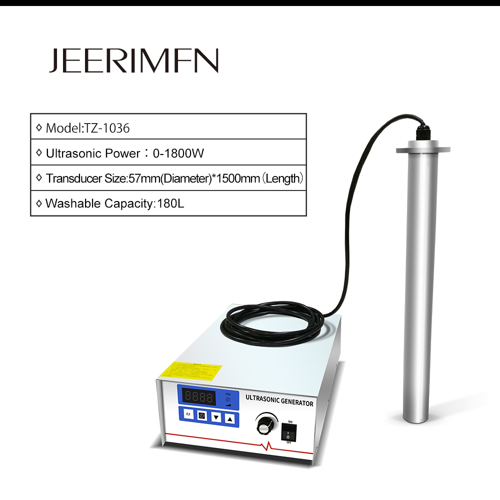 1800W Industrial Ultrasonic Cleaner Rod Oil Dust Degreasing Mold Circuit Board Metal Ultra Sonic Washer Transducer Car Engine