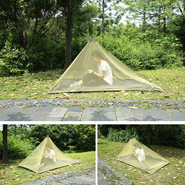 Camping Hammock with Mosquito Net Outdoor Campsite Fine Mesh Netting Tent Protection Keeps Bugs Out with Storage Bag