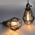 1/2/4pcs Industrial Vintage Lampshade Pendant Light Lamp Shade Metal Wire Cage Bulb Guard Lamp Covers Loft Home Decoration D35