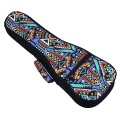 21 Inch Double Strap Hand Folk Ukulele Carry Bag Cotton Padded Case For Ukulele Guitar Parts Accessories,Blue-Graffiti