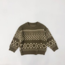 Kids Retro Boys Sweater Warm Girls Pullovers