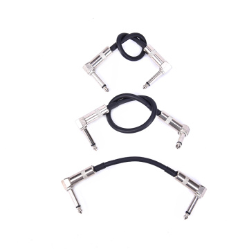 15/20/30 Guitar Patch Cables Right Angle 15/30CM Instrument Cables For Guitar Effect Pedals Guitar Accessories