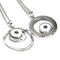 Three Color Snap Necklace Jewelry Simple Snap Pendant Necklace Fit 18mm Snaps Button Jewelry for Women Accessories ZG511