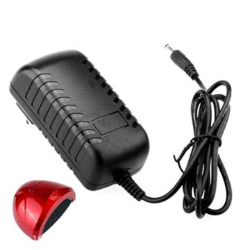 DC 24V 2A Power Supply Adapter Charger 36W US/EU Plug AC 100-240V for UV LED Light Lamp Nail Dryer