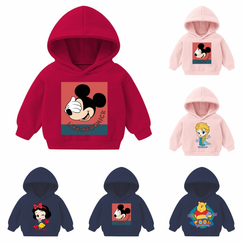 Children Mickey Boys Girls Sweatshirts Long Sleeve Kids Coat Fit 3-8ages for Winter Autumn Kids Sweater Hoodies