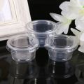 50Pcs Disposable Cups Set Of 30ml/1 oz Sauce Pot Container Jello Shot Cup Slime Storage With Lid For Ketchup X4YD