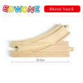 EDWONE New All Kinds Wooden Track Parts Beech Wooden Railway Train Track TOY Accessories Fit Biro Wooden Tracks