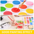 36Colors Powder Solid Watecolor Paint Set With Paint Brush Bright Color Portable Water Color PigmentFor Students Art Supplies