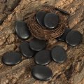 KiWarm On Sale 12pcs Natural Energy Massage Stone Set Hot SPA Rocks Basalt Stone Therapy Pain Relief Health Stone Home Decor