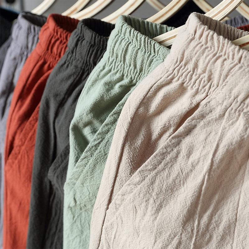 Plus Size 28-50 Inch Men'S SHORTS LINEN New 2020 Summer Casual Classic 95% Cotton Brand Male Short Pants Trouers