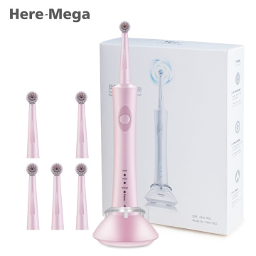 Here Mega Electric Toothbrush Rotating Adult Toothbrush USB Charging Waterproof Cleaning Toothbrush Heads Replaceable Smart R02