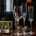 Creative personality Ion plated household lead-free red wine glass cups wine glass high-end crystal cocktail glass