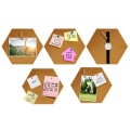 Nordic Style Message Wood Frame Bulletin Cork Board Home Hexagonal Square Circle Photo Wall Decor Office Home Decoration