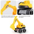 Large Excavator Toy Engineering Vehicle Excavator Sand Truck Bulldozer Friction Powered Push Toy Car for Kids