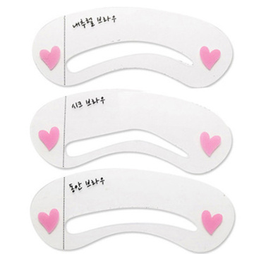 3pcs 3 styles Eyebrow stencil reusable mold for eyebrows enhancer drawing guide card brow template DIY make up tools