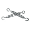 Steel 304 Wire Rope cable Rigging Hooks Adjust Eye Turnbuckle Tension Anchors bolt hammock Tent Awning Hardware Accessories