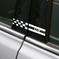 2PCS Reflective Car B Pillar Stickers Vinyl Car Stickers And Decals For Citroen C4 Tuning Car Styling Decals Auto Accessories