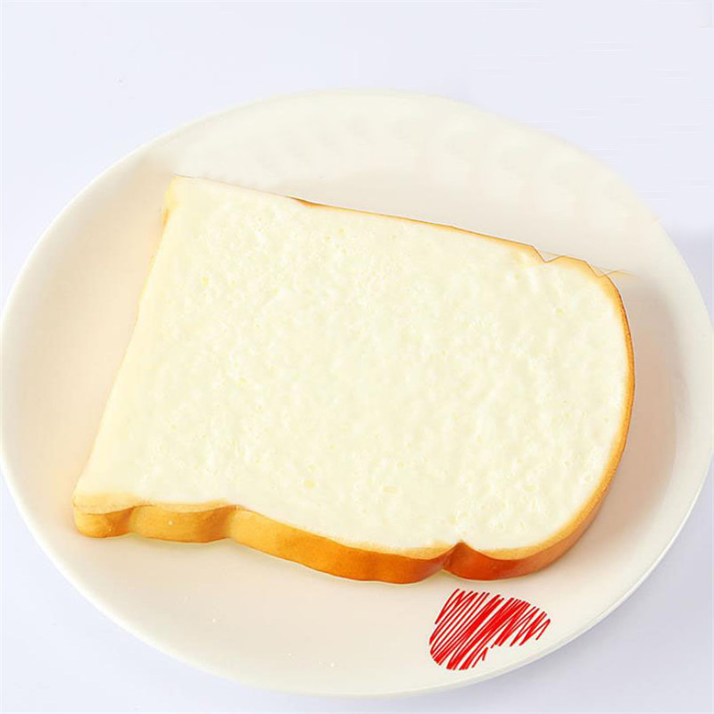Artificial food squishy Bread Simulation Model Slice Soft Bread Fake Cake Bakery Photography props Decor Slice Soft Bread