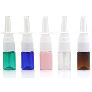 1pcs 5/10/15/20ml Empty Plastic Nasal Spray Bottles Pump Sprayer Mist Nose Spray Refillable Bottle For Medical Packaging