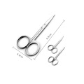 Cosmetic Scissors Round Straight Warped Sharp Mini Makeup Scissors For Eyebrow Eyelid Sticker False Eyelashes Nose Hair Cutting