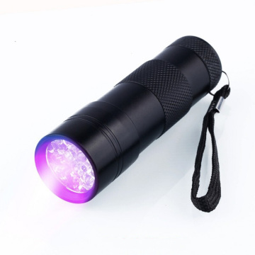 Portable LED Ultraviolet Flashlight UV Lamp Zoom Mini Flashlight 1 Mode Waterproof Anti counterfeiting Fluorescence Detection