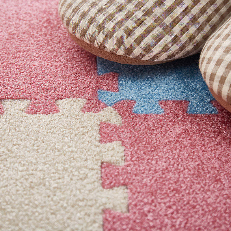 30*30cm Carpet Living Room Bedroom Children Kids Floor Tiles Soft Interlocking Rug Magic Patchwork Jigsaw Splice Plush Play Mat