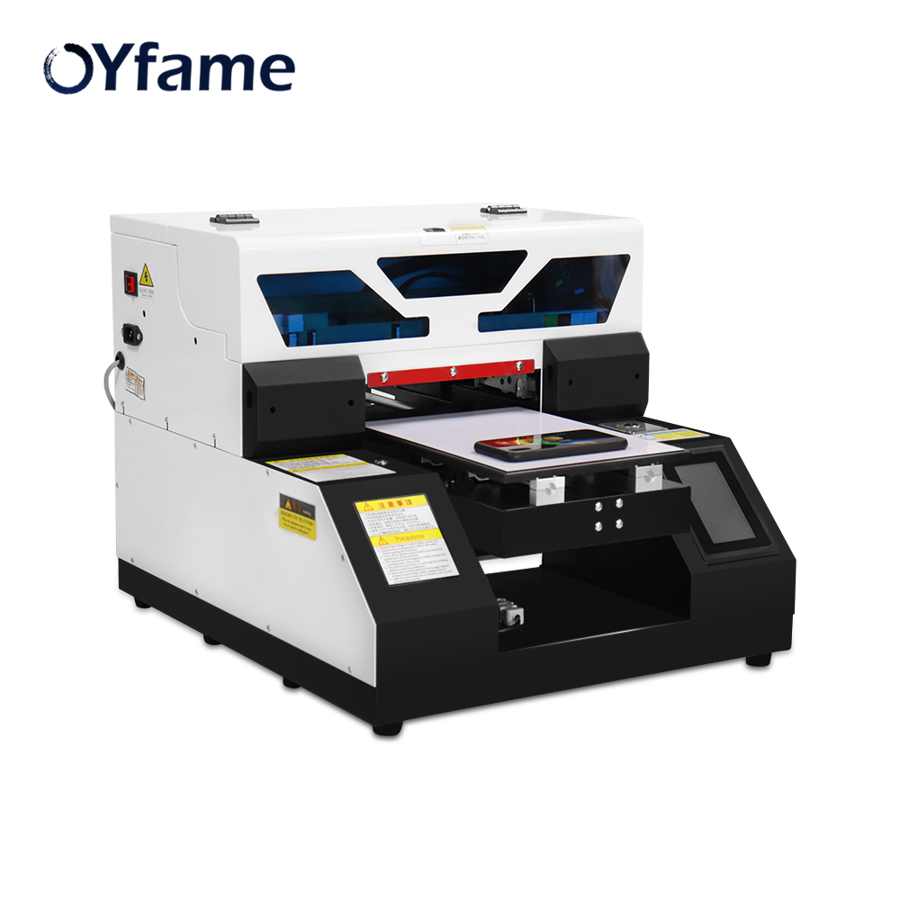 OYfame A4 UV Flatbed Printer A4 UV Printer For Phone Case Metal Acrylic Glass bottle A4 uv Printing Machine with free uv ink set