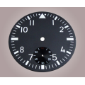 39mm Black Color Super Light Blue Luminous Watch Dial Fits 6498 ST 3620 Movement Wristwatch