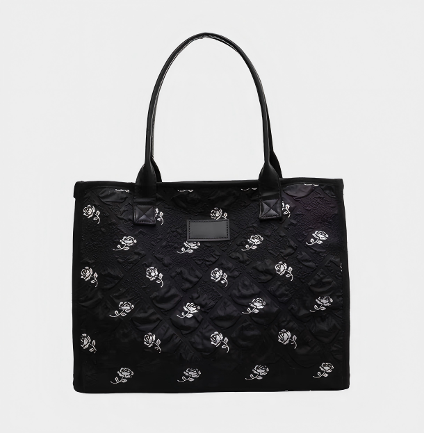 Large-capacity women's canvas shoulder bag
