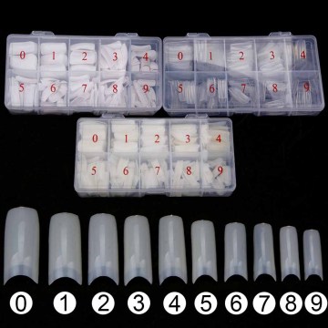 500pcs Acrylic Nail Tips False Nails Designs Nail Polish Tips French Manicure Fake Nails Artificial Fingernails Nail Capsule