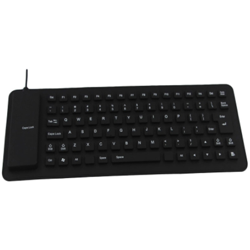 85 Keys Portable Mini USB Keyboard Flexible Waterproof Soft Silicone Gaming Keyboard Tablet Foldable Computer Keyboard Laptop
