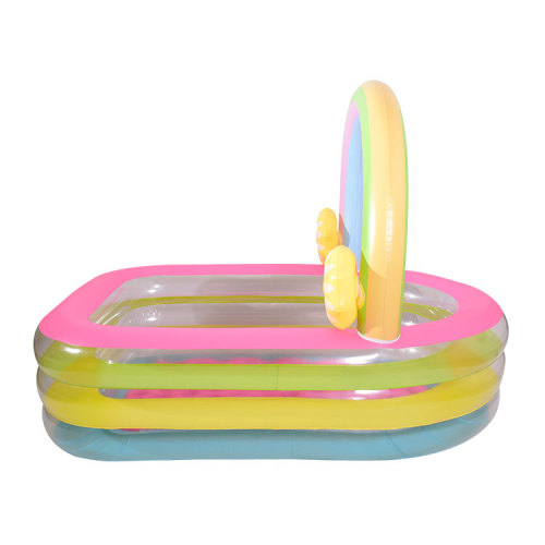 Rainbow Flowers Theme 3 Layer Arch Inflatable Pool for Sale, Offer Rainbow Flowers Theme 3 Layer Arch Inflatable Pool