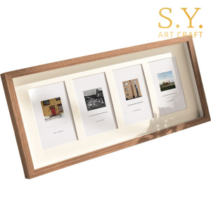 Minimalist Light Walnut Frame for Travel Life Photos