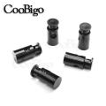 10pcs Plastic Cord Lock hole Toggles Clip Spring Clasp Stoppers Ends Apparel Bungee Cord Accessories Garment Plastic Push Lock