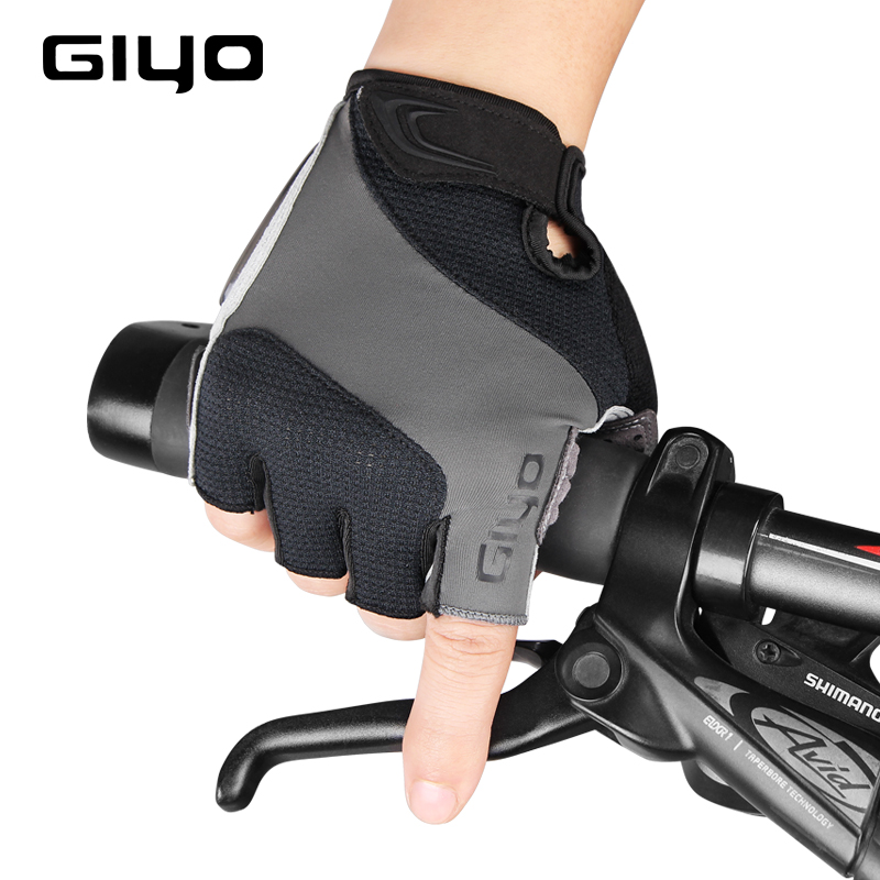 Giyo 2020 Breathable Lycra Fabric Unisex Cycling Gloves Road Bike Riding MTB DH Racing Outdoor Mittens Bicycle Half Finger Glove