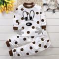Children Long Sleeve Cotton Blend Pajamas Suit For Baby Girls Boys Cartoon Animal Sleepwear Clothing Set Kids Cute Clothes Set